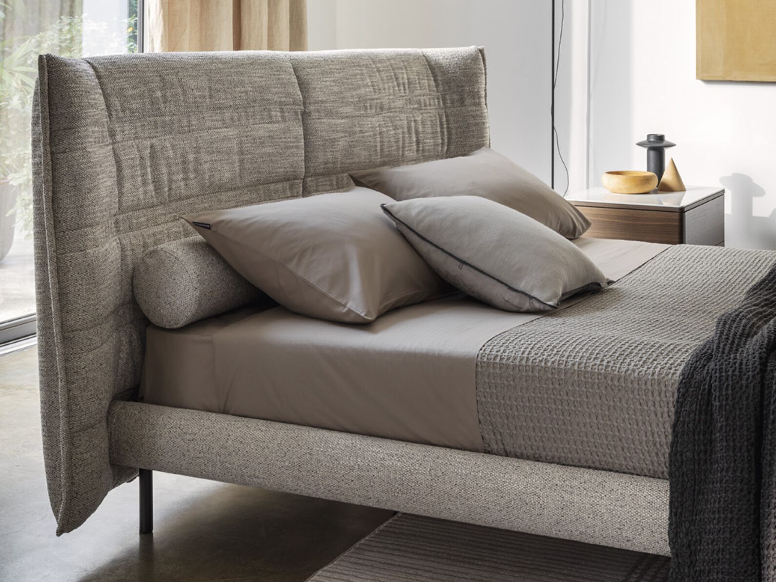 Мягкая кровать из ткани Calligaris MONBED ARCH-00079273 - Вид №4