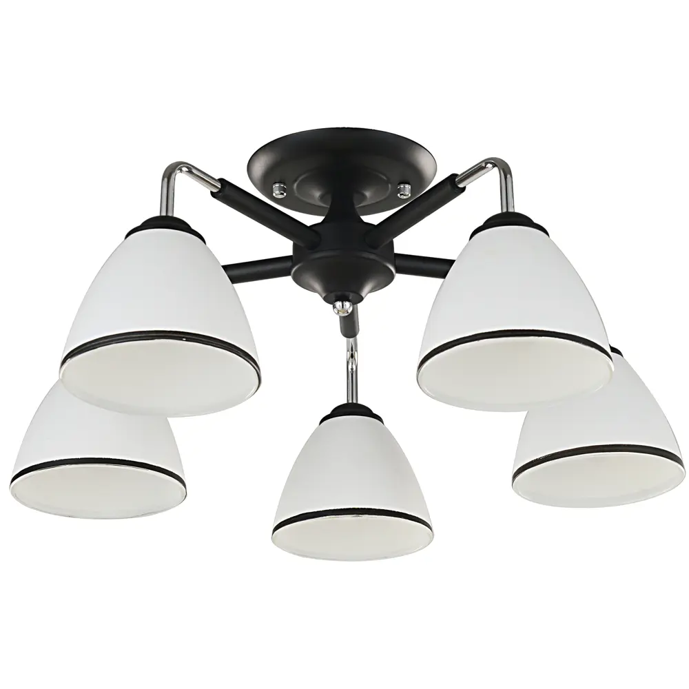 Люстра потолочная KREAFORTA Zeya 5 ламп цвет белый STLM-2194023 - Вид №3