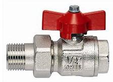 Кран шаровый 1/2 с нак.гайкой дрос (б) мод.098 098