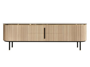 Деревянный шкаф с распашными дверцами и ящиками