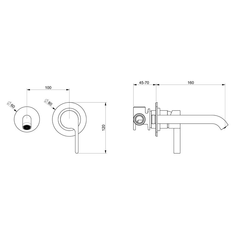 DR830606560 Смеситель для раковины Webert DoReMi  - Вид №1