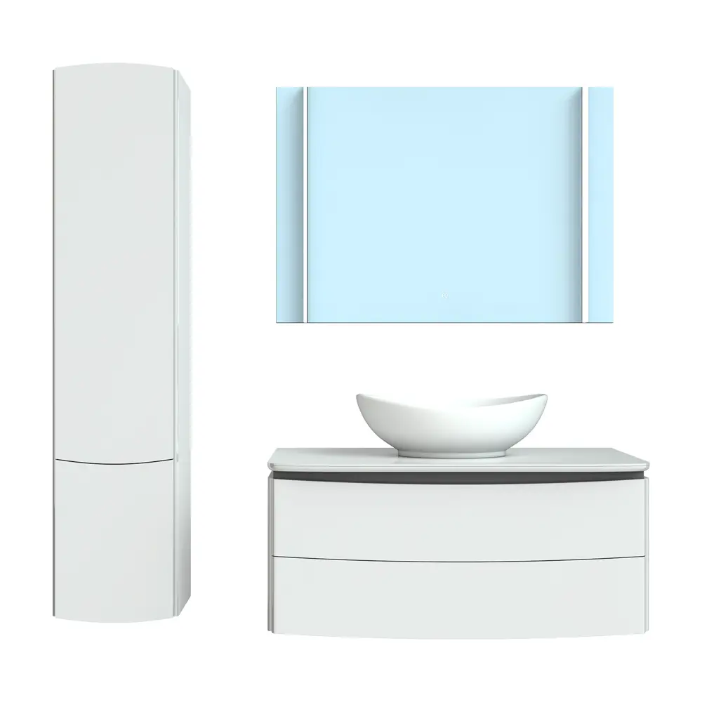 Тумба под раковину подвесная Cosmo 80 см цвет белый VIGO STLM-2127538 - Вид №5