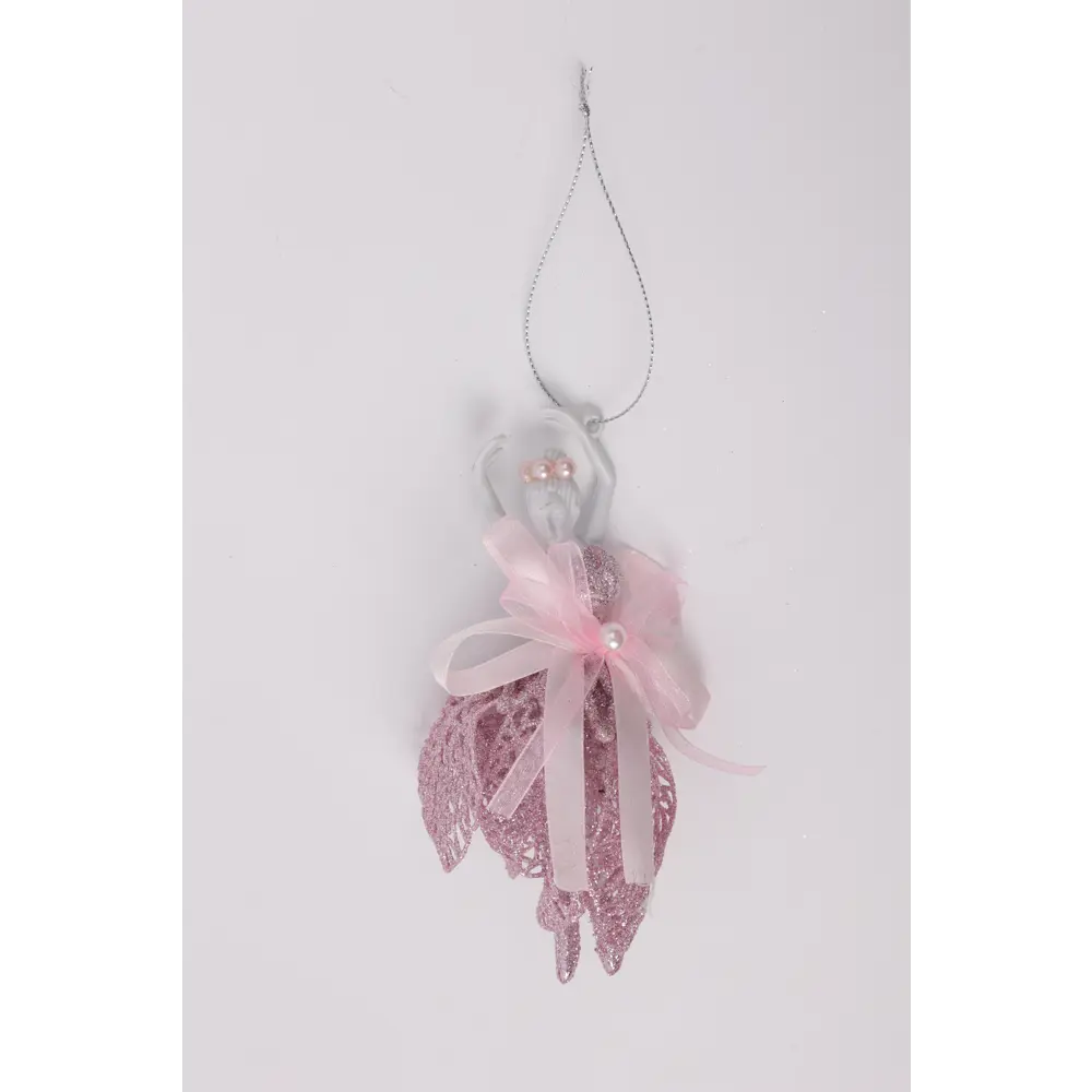 Елочная игрушка Балерина KREAFORTA 14.5x7.2 см серебристый STLM-2041550