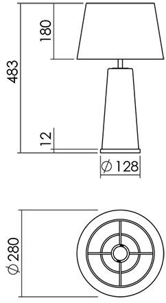 NEXO LUCE Светодиодная настольная лампа Oxen table lamp 7154d0 - Вид №3