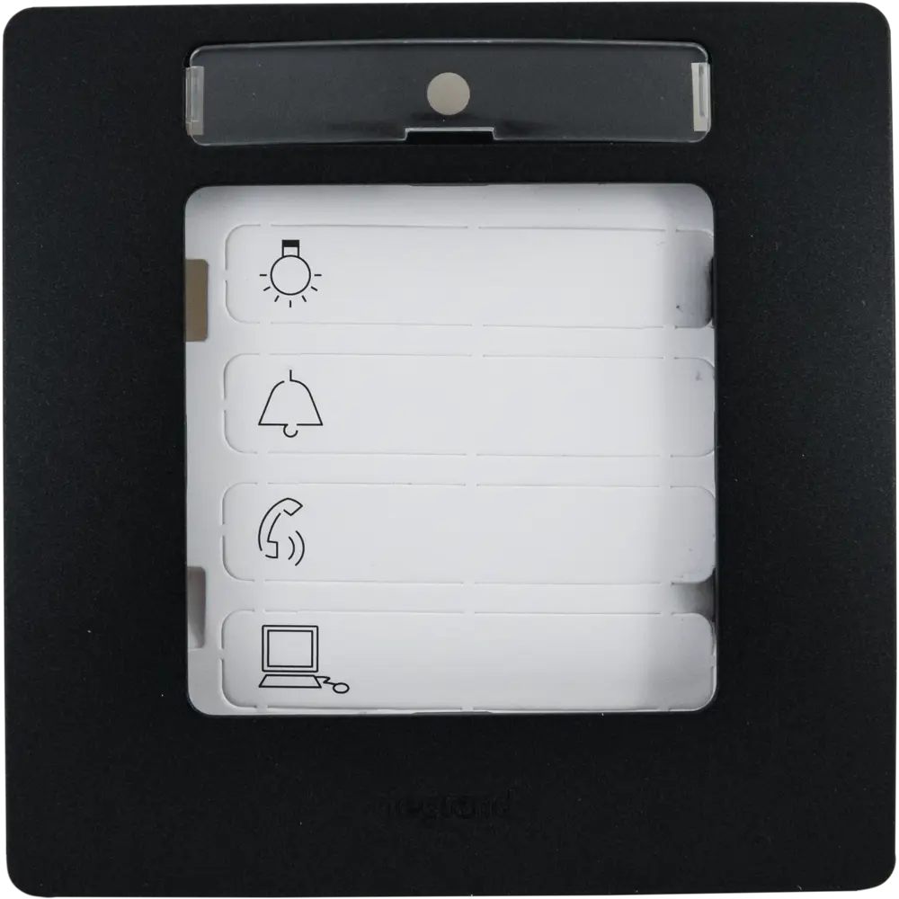 Рамка для розеток и выключателей Legrand Etika 1 пост, цвет антрацит STLM-2093910