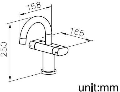 JUSTIME Смеситель для раковины на столешнице с одним отверстием Perfecto sun-id-1433437 - Вид №1