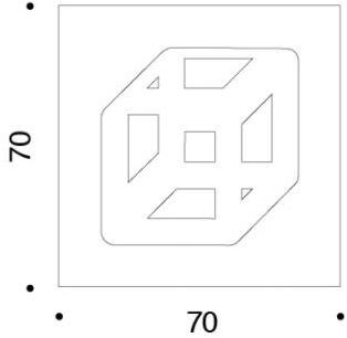 Danese Milano Трафаретная печать на бумаге Sei simboli sinsemantici Dedz11/wc  - Вид №1