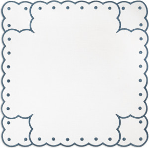 10677603 Truffle Bee Набор плейсматов-салфеток Truffle Bee Montreux 43см, 2шт, бело-синий, лен Ткань