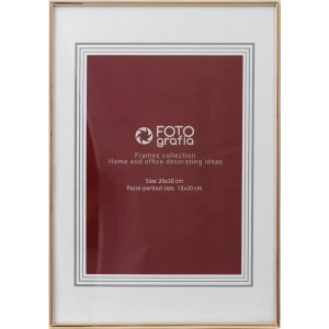 Рамка 21x30 см металл цвет золотой 82535072 STLM-2037800