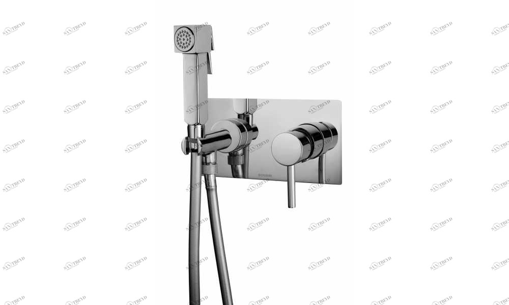 Z005393 Гигиеническая лейка Cube - Brass Mixer Set BOSSINI 