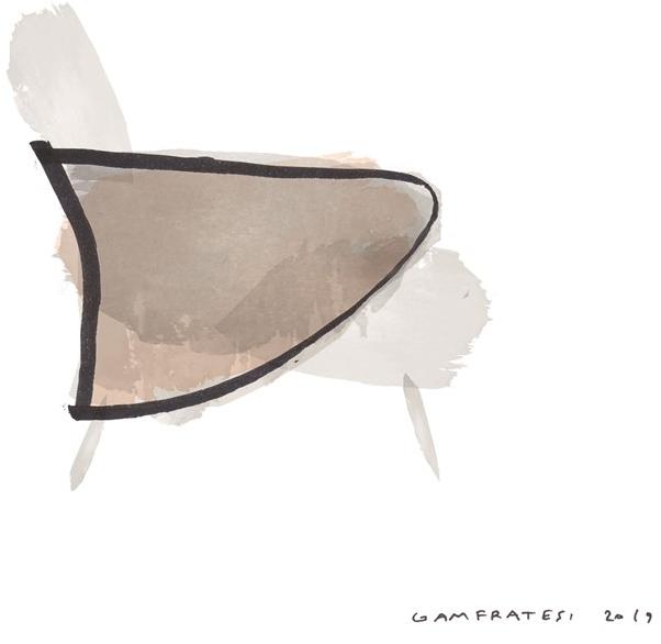 Minotti Кресло из ткани и кожи с подлокотниками Angie sun-id-1345071 - Вид №5