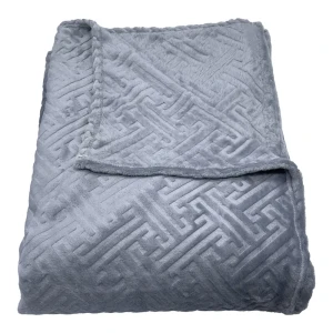 Плед Ardenza Hanya 150x200 см фланель цвет серый 84253136 STLM-2028224
