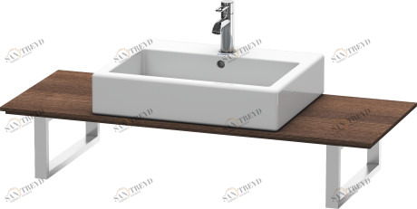 XL011C05353 X-Large Консоль для накладных раковин и встраиваемых умывальников Каштан темный, декор Duravit