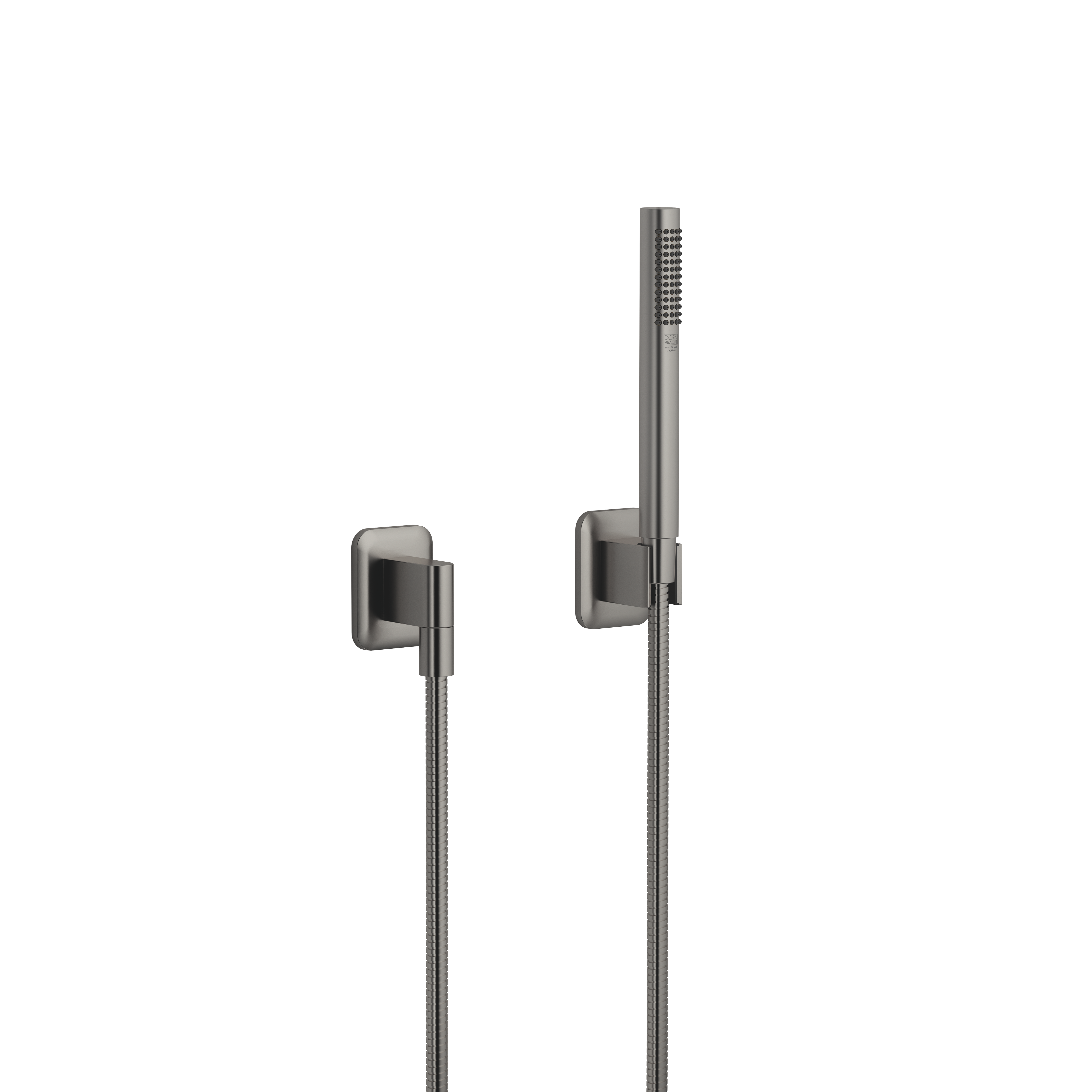 ЛИССЕ Набор для ручного душа с отдельными розетками - матовая темная платина DornBracht LISSE 27802845-99