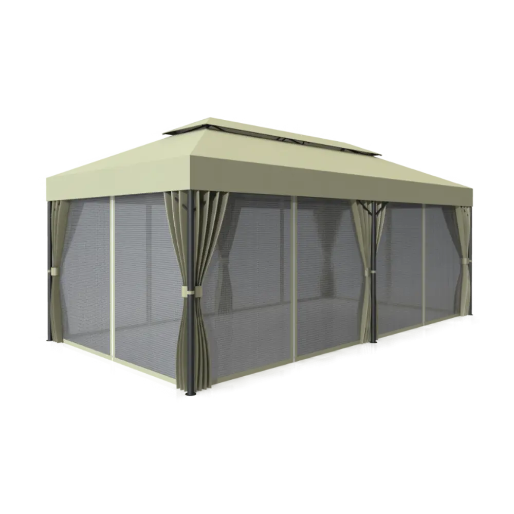 Шатер с антимоскитной сеткой Комфорт 3x6x2.88 м сталь белый Santreyd 5 STLM-2002125