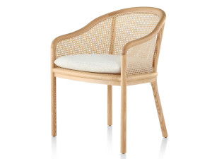 Венский соломенный стул со встроенной подушкой