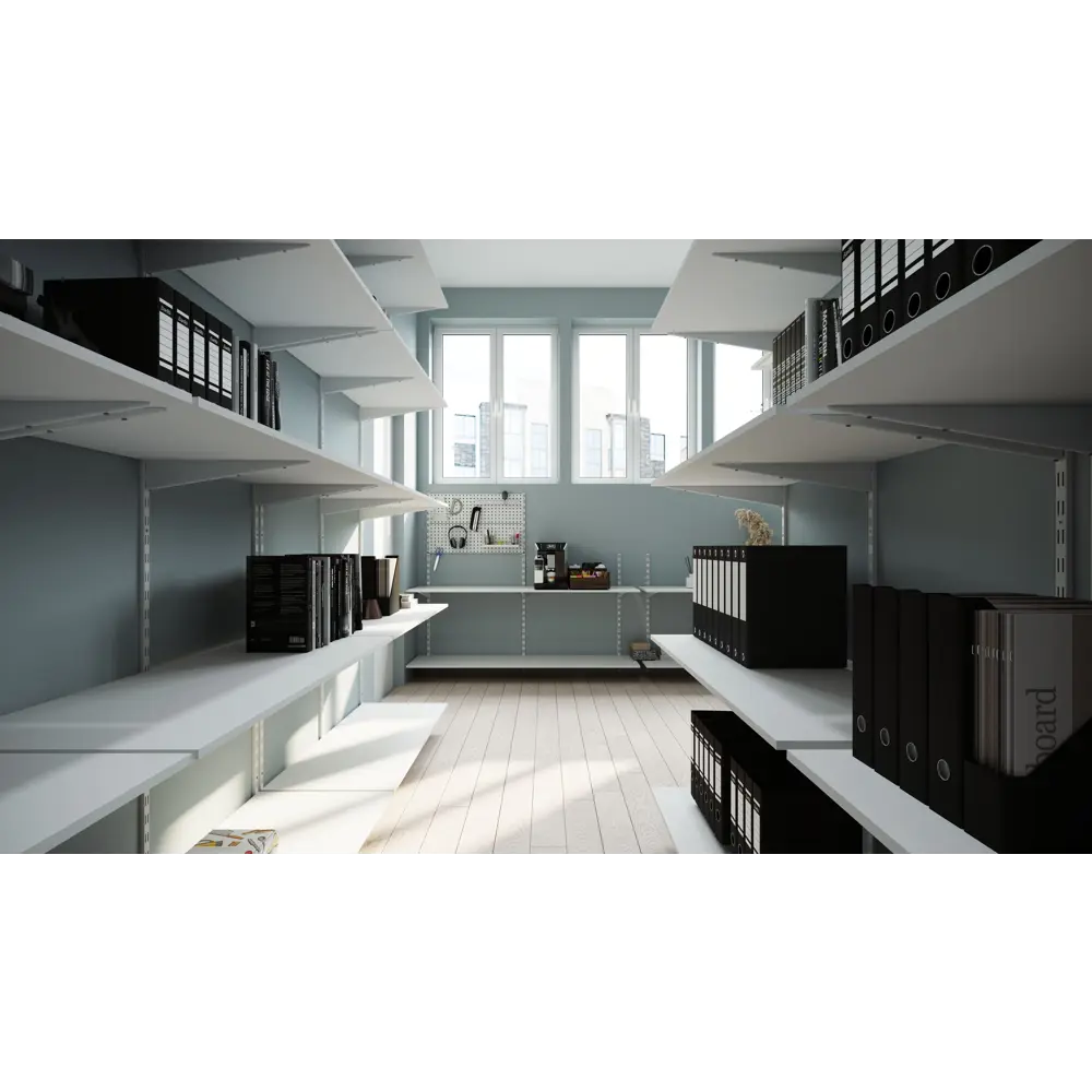 Кронштейн двухрядный KONSENSA 7.4x1.3 см нагрузка до 25 кг цвет белый STLM-2210413 - Вид №11