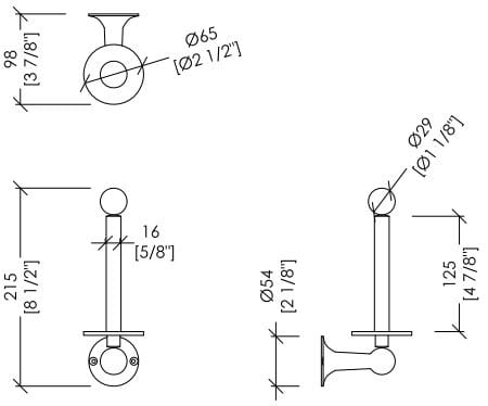 Латунный запасной держатель рулона Devon&Devon Нью-Йорк ARCH-00033876 - Вид №2