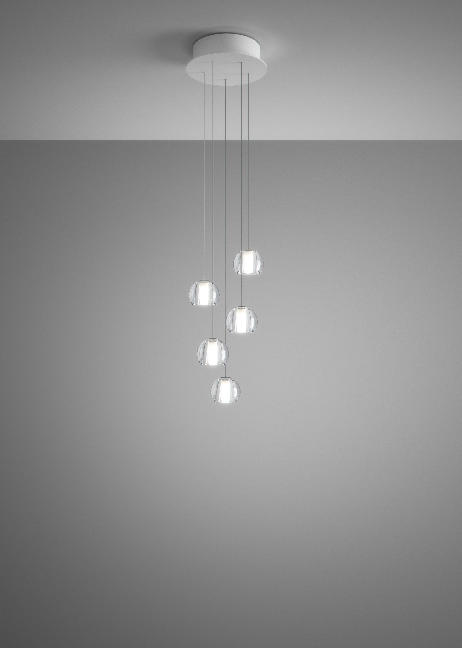 Кристалл подвесной светильник Fabbian Multispot ARCH-00044771 - Вид №1