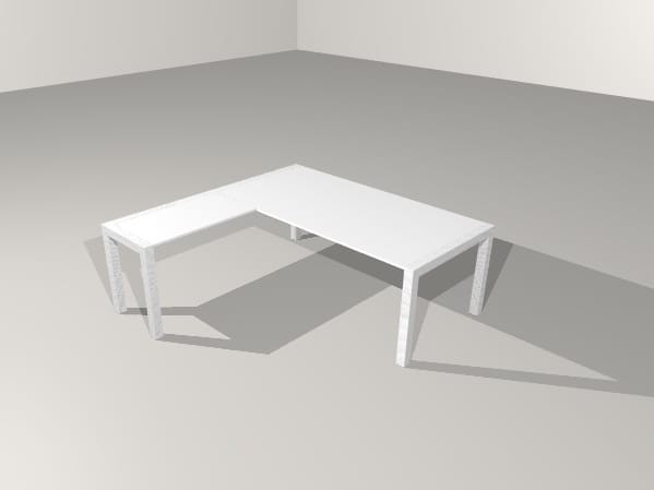 Угловой исполнительный стол PROF Extralight ARCH-00065652 - Вид №12