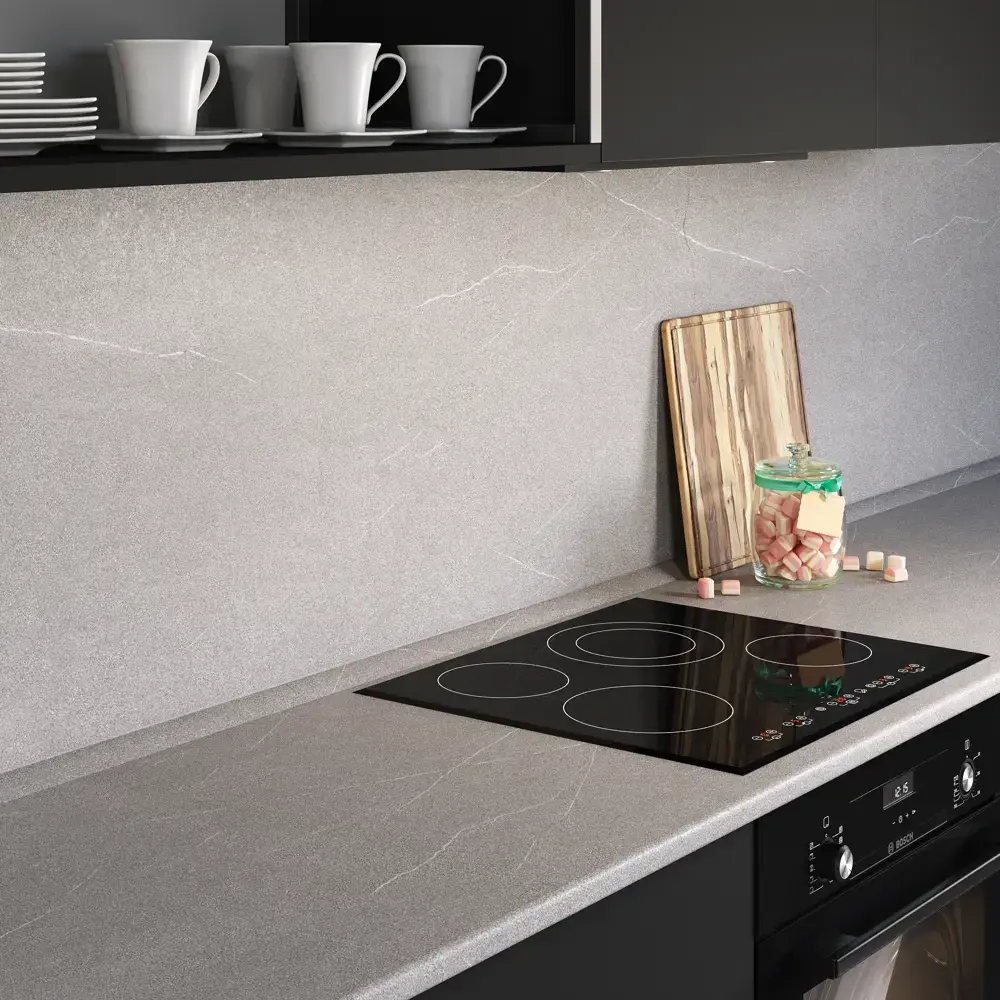 Столешница KONSENSA Гранит серый 60x240x2.5 см ДСП цвет серый ДСП Постформинг STLM-2149457 - Вид №5