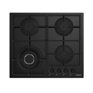 Газовая варочная панель Hotpoint HG 62FA/BK 58.5 см 4 конфорки цвет черный