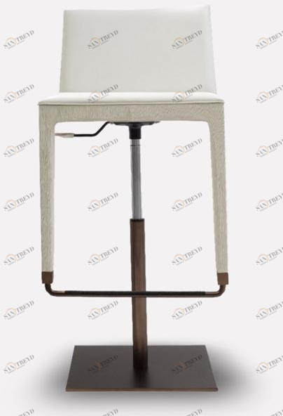 MORADA Высокий табурет в коже с газлифтом Cubé Cube bsa