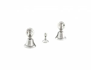 038122.000.50 Биде с тремя отверстиями и кристаллами сваровски Яркий хром