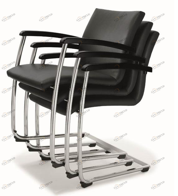 BENE Кожаное консольное штабелируемое кресло для конференций sun-id-1509094