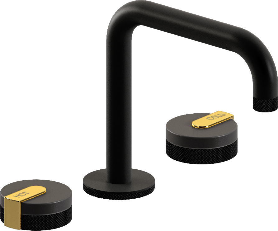 E-11511-R1GM-L1AU-MBK Смеситель для умывальника на 3 отвертия GRAFF MOD+