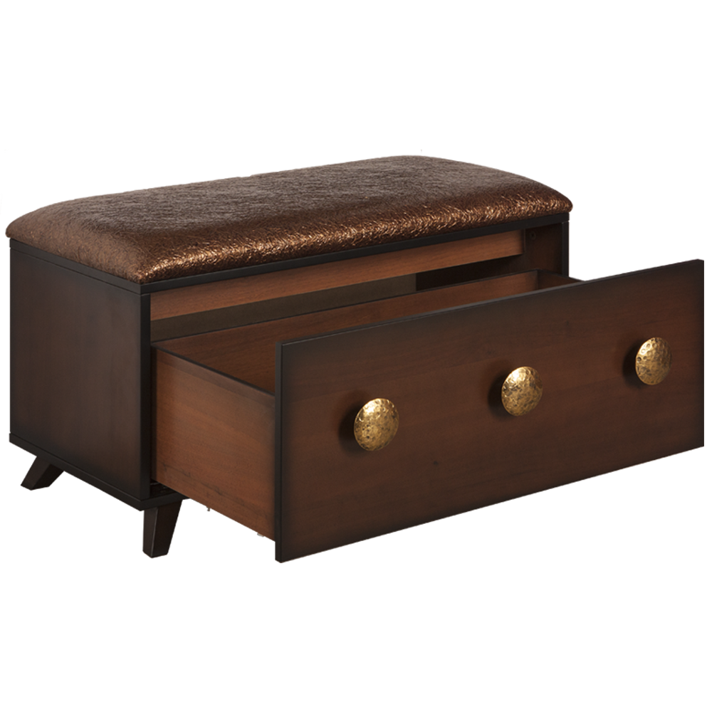 14022 Банкетка Heri 1 Каштан BOGACHO 4627155810481 - Вид №1