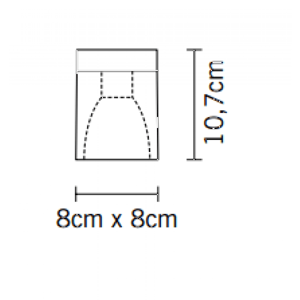 Fabbian Cubetto D28G02 00 настенный///потолочный 58345 - Вид №3