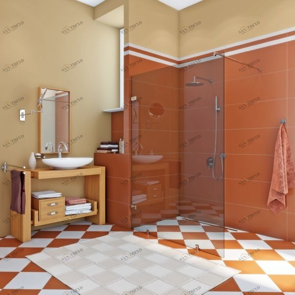 Душевая перегородка в нишу 90x200 GK-861NBITL стекло прозрачное 6 мм GUTEWETTER TREND DOOR 90X200GK861NBITL