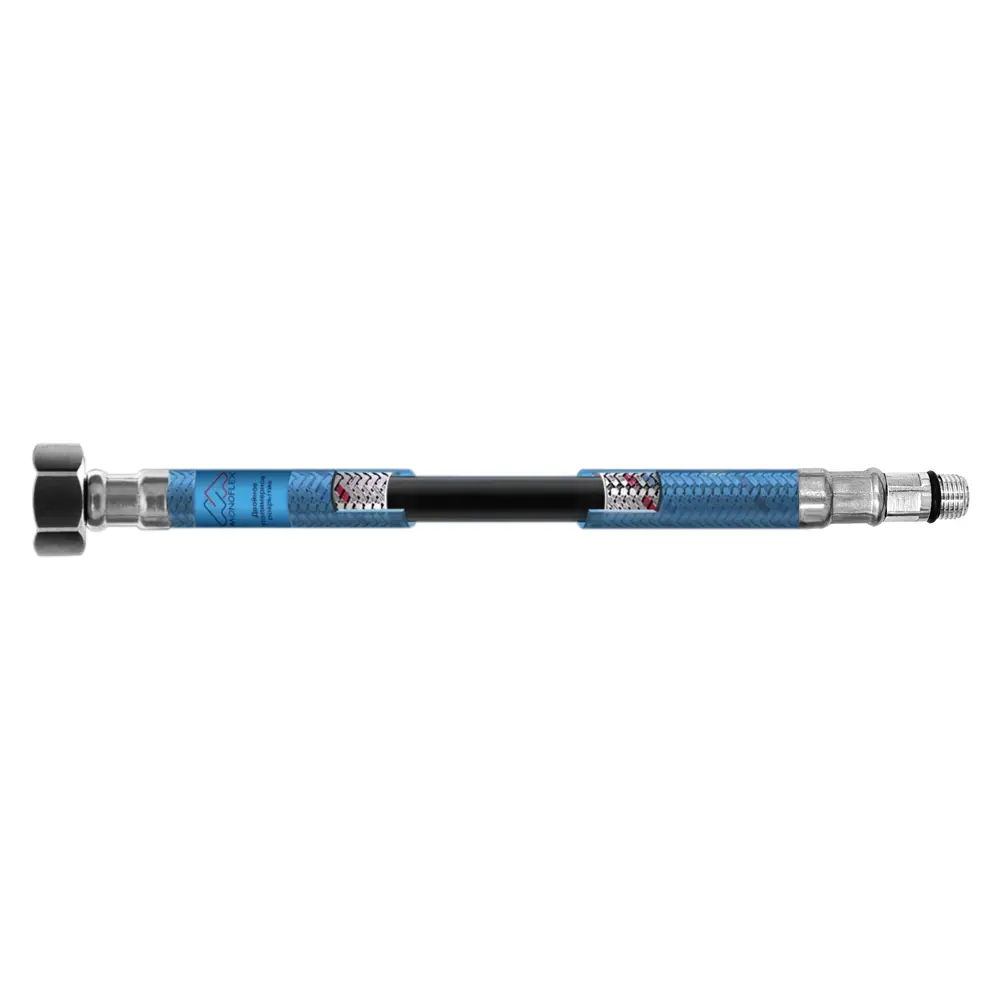Гибкая подводка для воды Оптима 1/2" М10 200 см наружная-внутренняя резьба короткий штуцер 88486645 STLM-2207250 Santreyd  - Вид №4