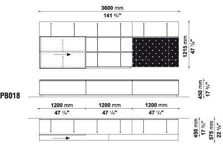 B&B Italia Комод с распашными дверцами Pab sun-id-1362914 - Вид №8