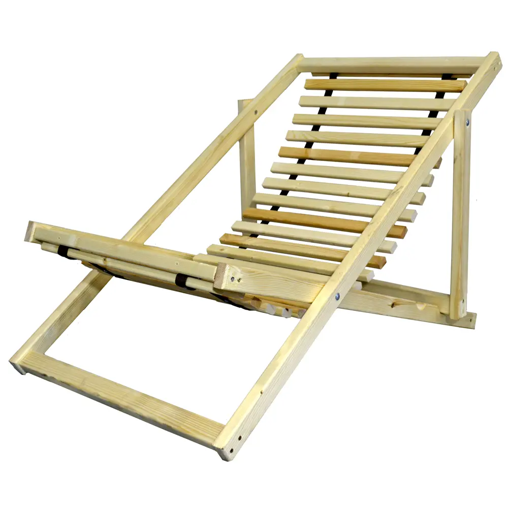 Шезлонг складной 100x65x75см дерево бежевый Santreyd STLM-2202302 - Вид №1