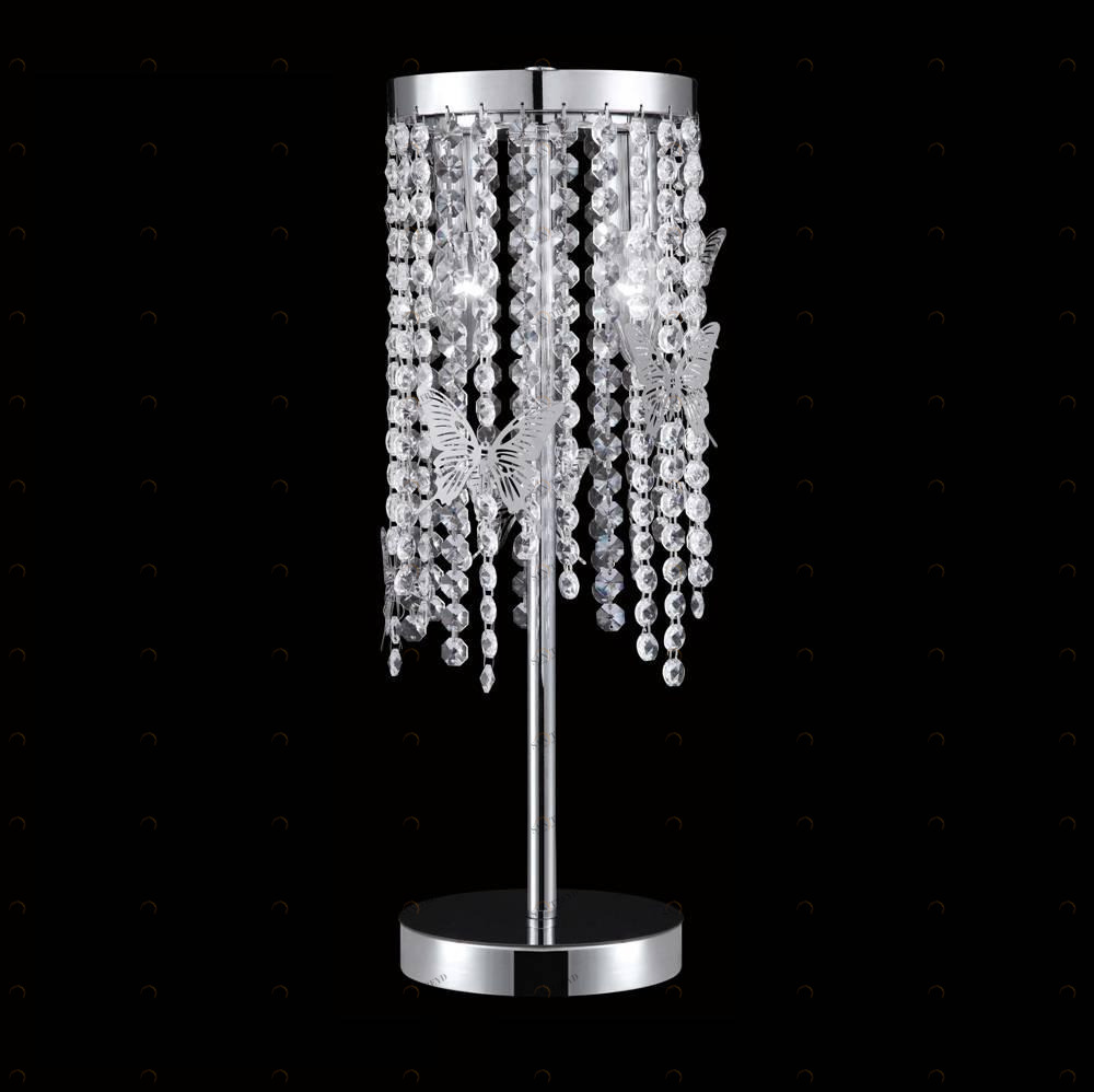 Настольная лампа дизайнерская Gotten Bloom LG2 CRYSTAL LUX ИНТЕРЬЕРНЫЕ 080270 Прозрачный;серебро 