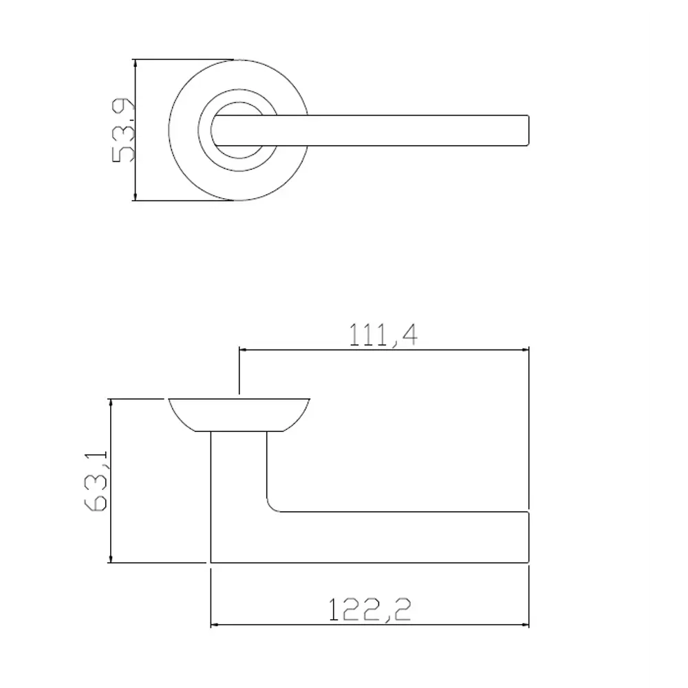 Дверные ручки Edson EDS-76H-R1 в элегантном черном исполнении 85170361 STLM-0059379 - Вид №4