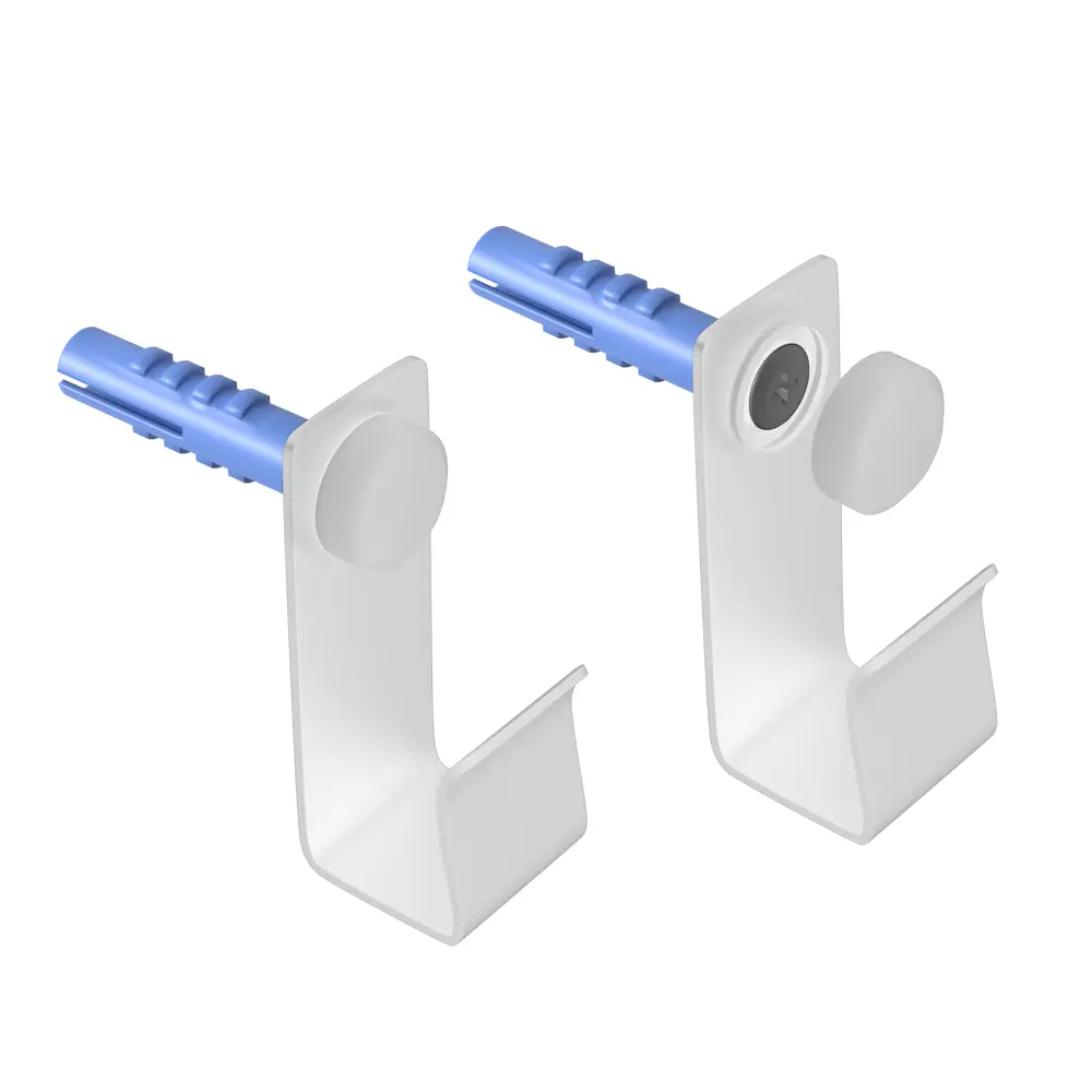 Комплект держателей рейлинга Delinia 20x35 мм сталь цвет белый STLM-2185546