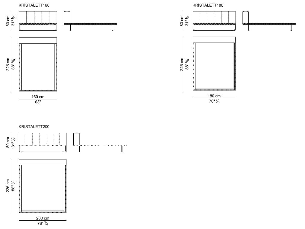 Кожаная двуспальная кровать с мягким изголовьем i 4 Mariani ARCH-00028749 - Вид №4