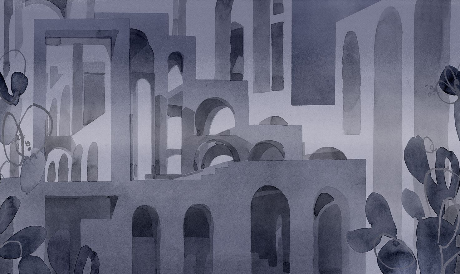 Обои с рисунком Jannelli&Volpi BARCELLONA ARCH-00149858 - Вид №3