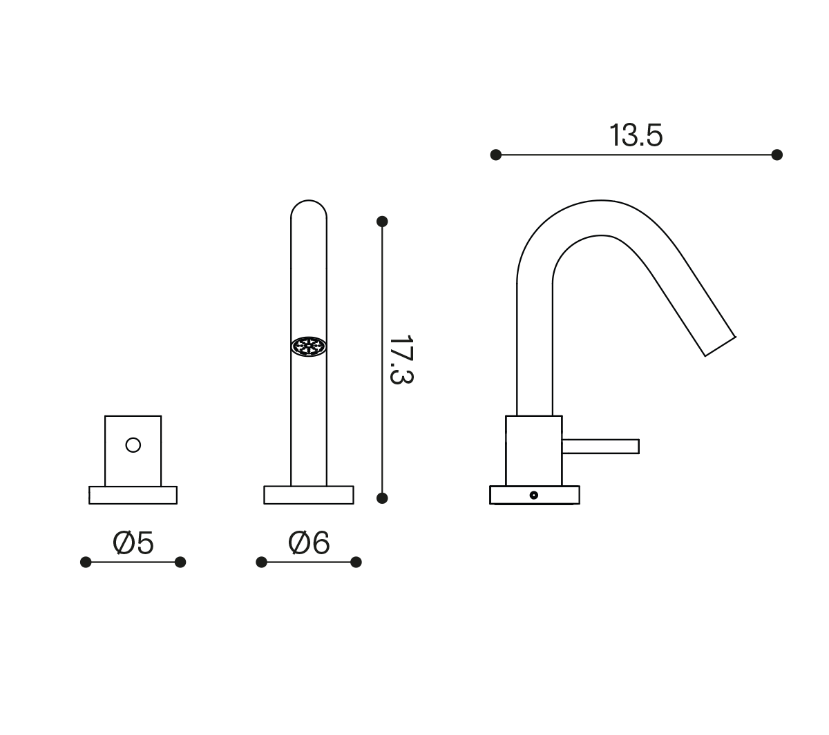 Ex.T ML NOU SHINE Смеситель для умывальника EXMLNOUNE Sleek - Вид №5