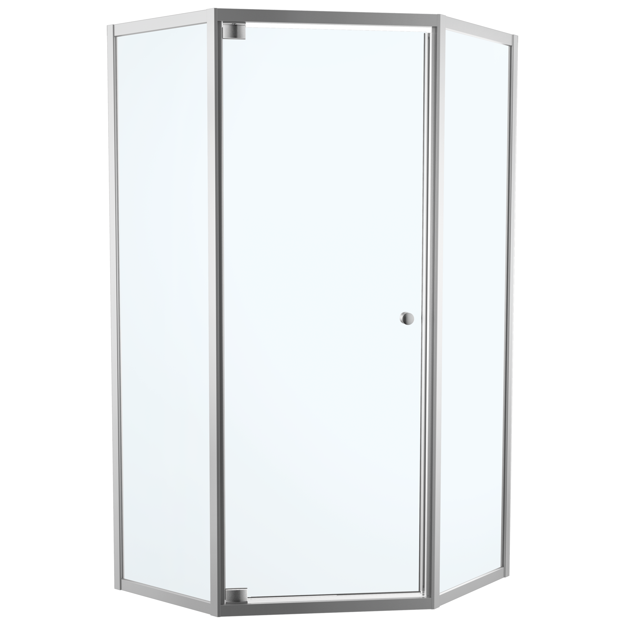 Угловой шкаф Neo 38 дюймов - прозрачный Delta Faucet B99912-3838-PC