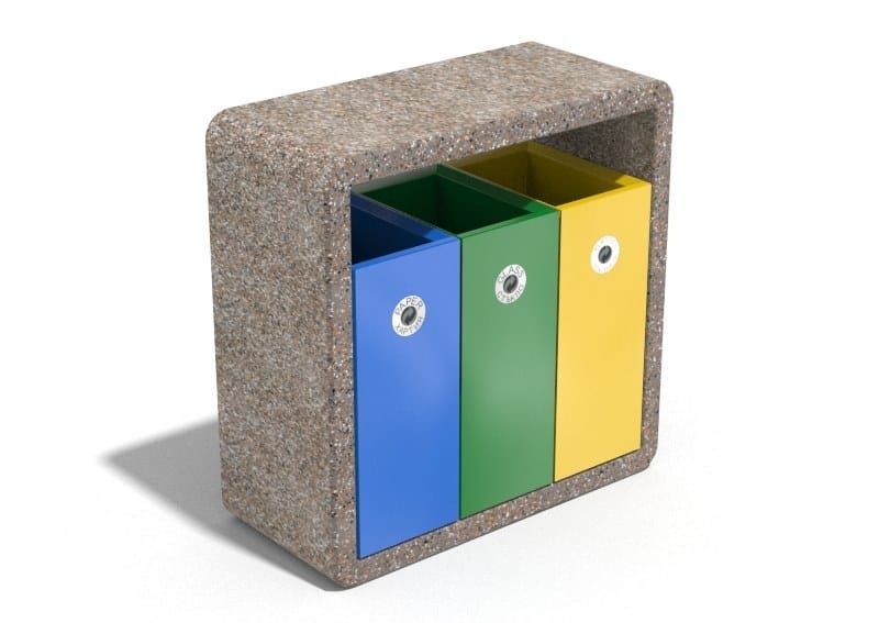 Наружные бетонные стойки для мусора для утилизации отходов ENCHO ENCHEV - ETE 244/245R ARCH-00058616 - Вид №8