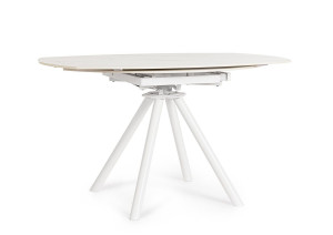 Круглый выдвижной стол из керамогранита