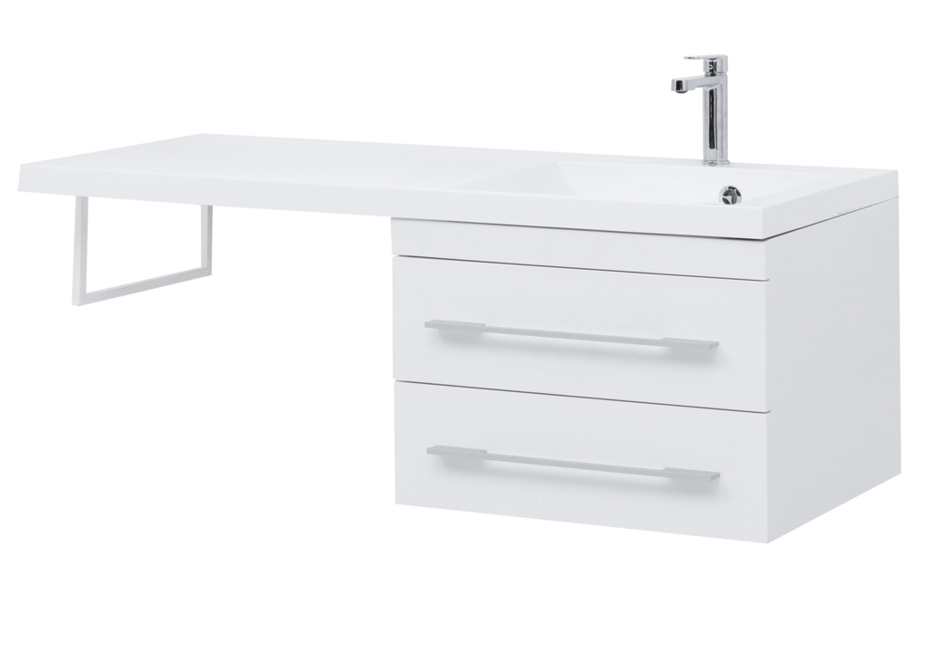 Тумба с раковиной Aquanet Нота 120 R белый 0017148300239568 - Вид №8