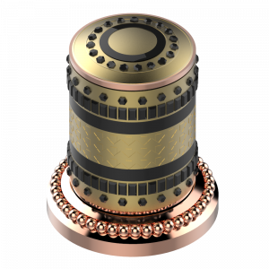 U8B-50/4/VG Переключатель набортный 2 входа 3/4", один выход 3/4"и один выход 1x1/2" Thg-paris Monte Carlo с золотым фарфором Розовое золото