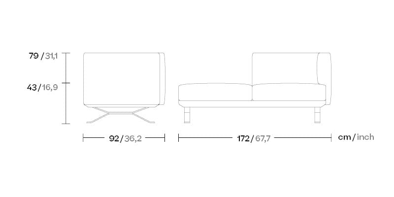 Тканевый модульный садовый диван Kettal Boma ARCH-00084392 - Вид №11