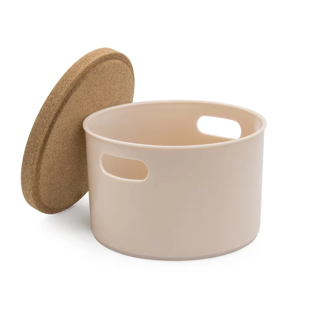 Органайзер круглый Berossi Zero 19.6x13.5x19.6 см цвет пудра STLM-2056921