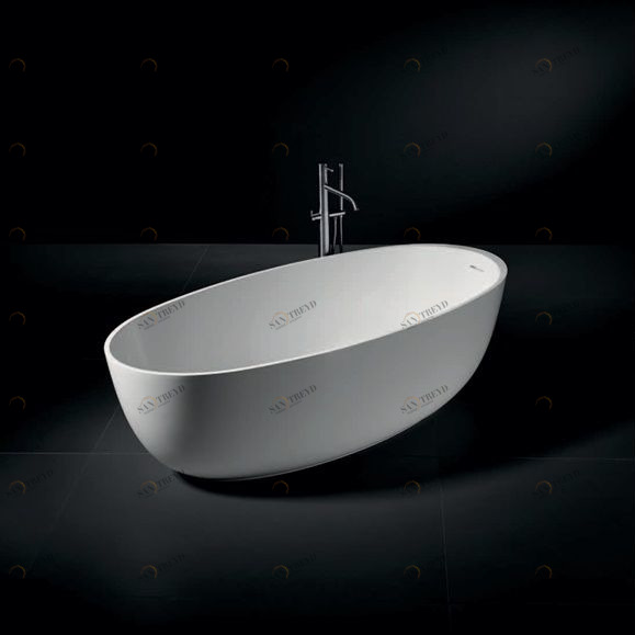 Ванна Oval Mineralmarmo 80x50x169 MILLDUE FLY 9681MINERALMARMO